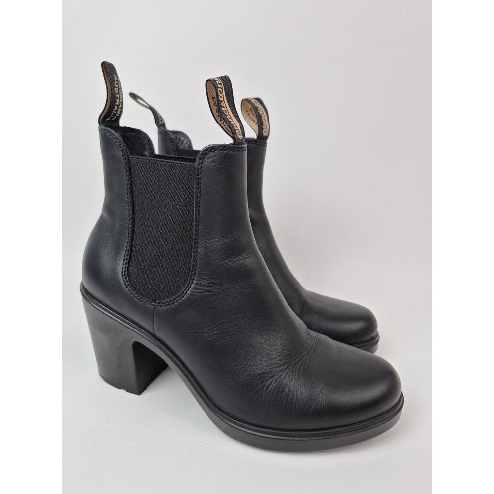 Blundstone Women's Black Block Heel 2365 Chelsea Boots Size 9 US/ 6 UK